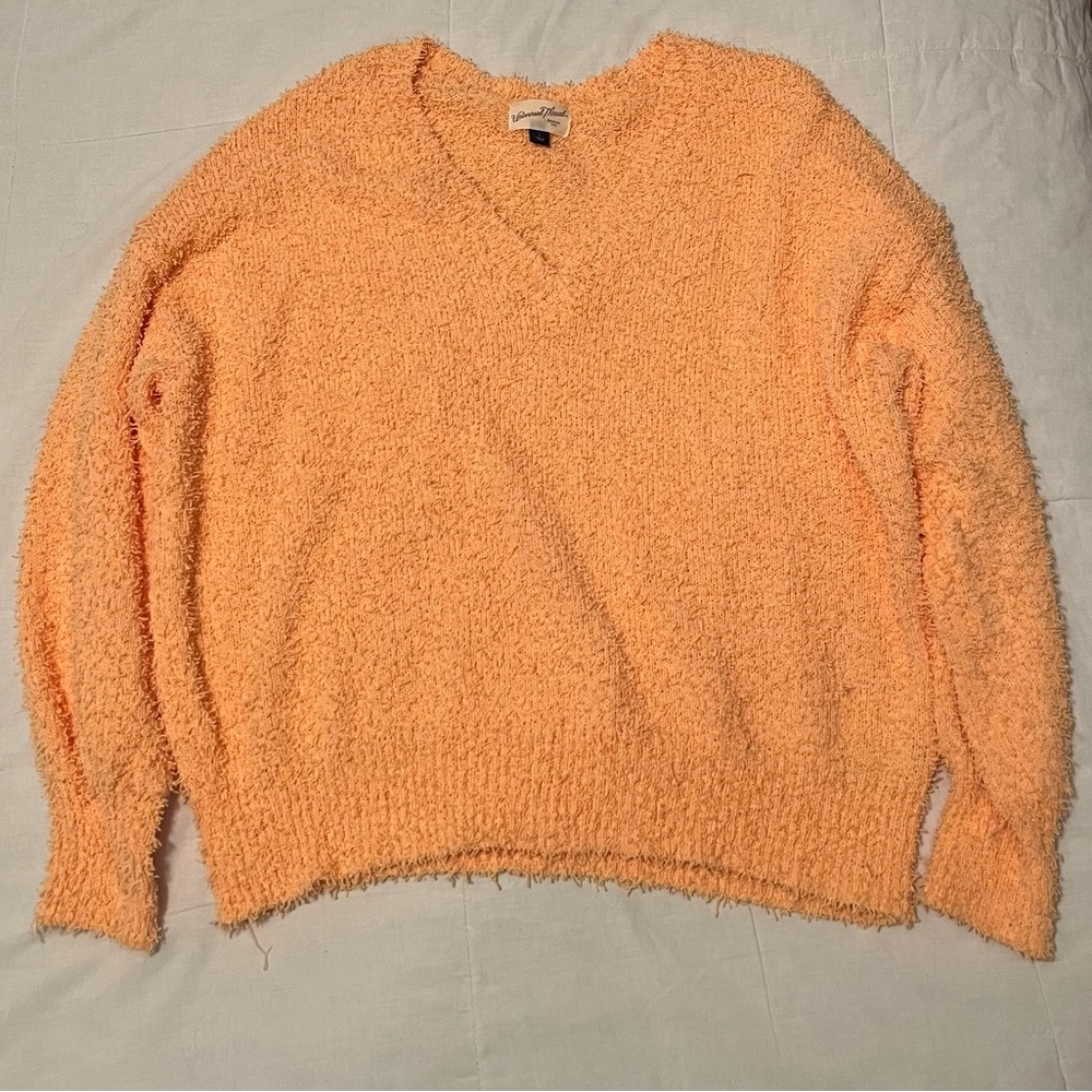 Orange soft sweater